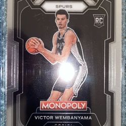 Victor Webanyama RC Monopoly Card Panini Prizm