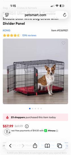 KONG 36 inch dog crate. Great condition. COVER INCLUDED