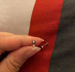 Real silver small stud earrings