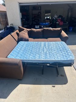 Couch, L shape with bed