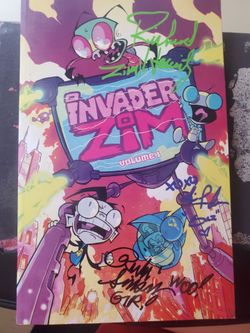 Unvader zim vol 1 autographed
