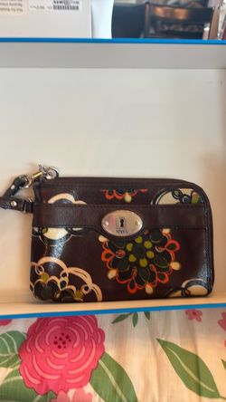 Fossil Floral Print Wristlet Wallet