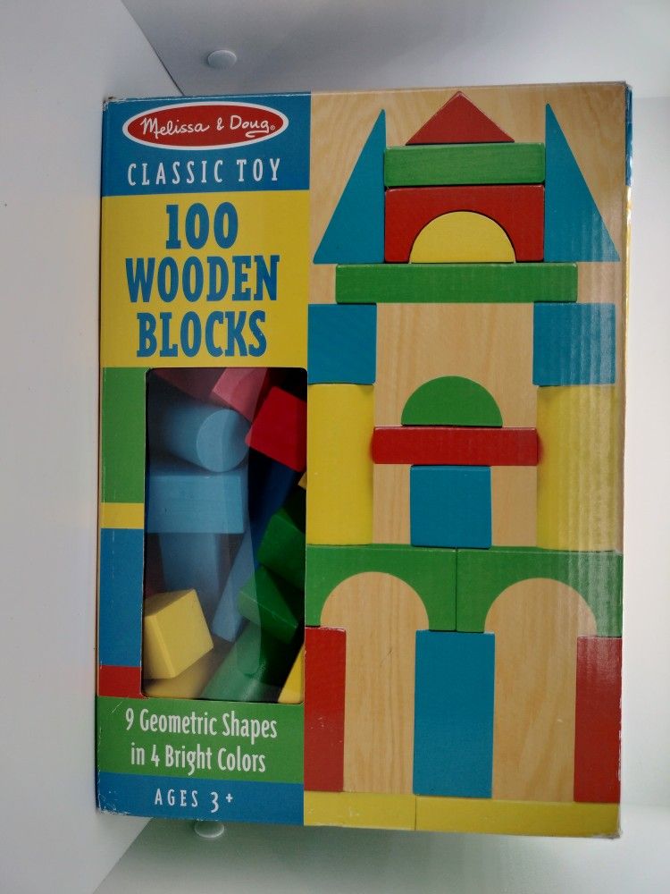 Melissa & Doug: 100  Wooden Blocks 