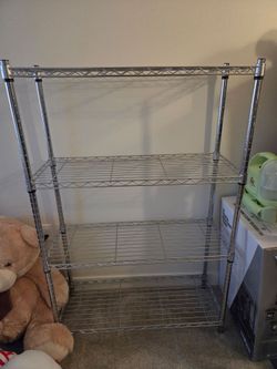 4-Tier Silver Wire Shelf