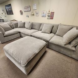 Sereen 6-Piece Fabric Modular Sectional – Taupe