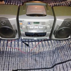 Philips Digital Tuner Az2765 CD Radio Cassette Recorder 