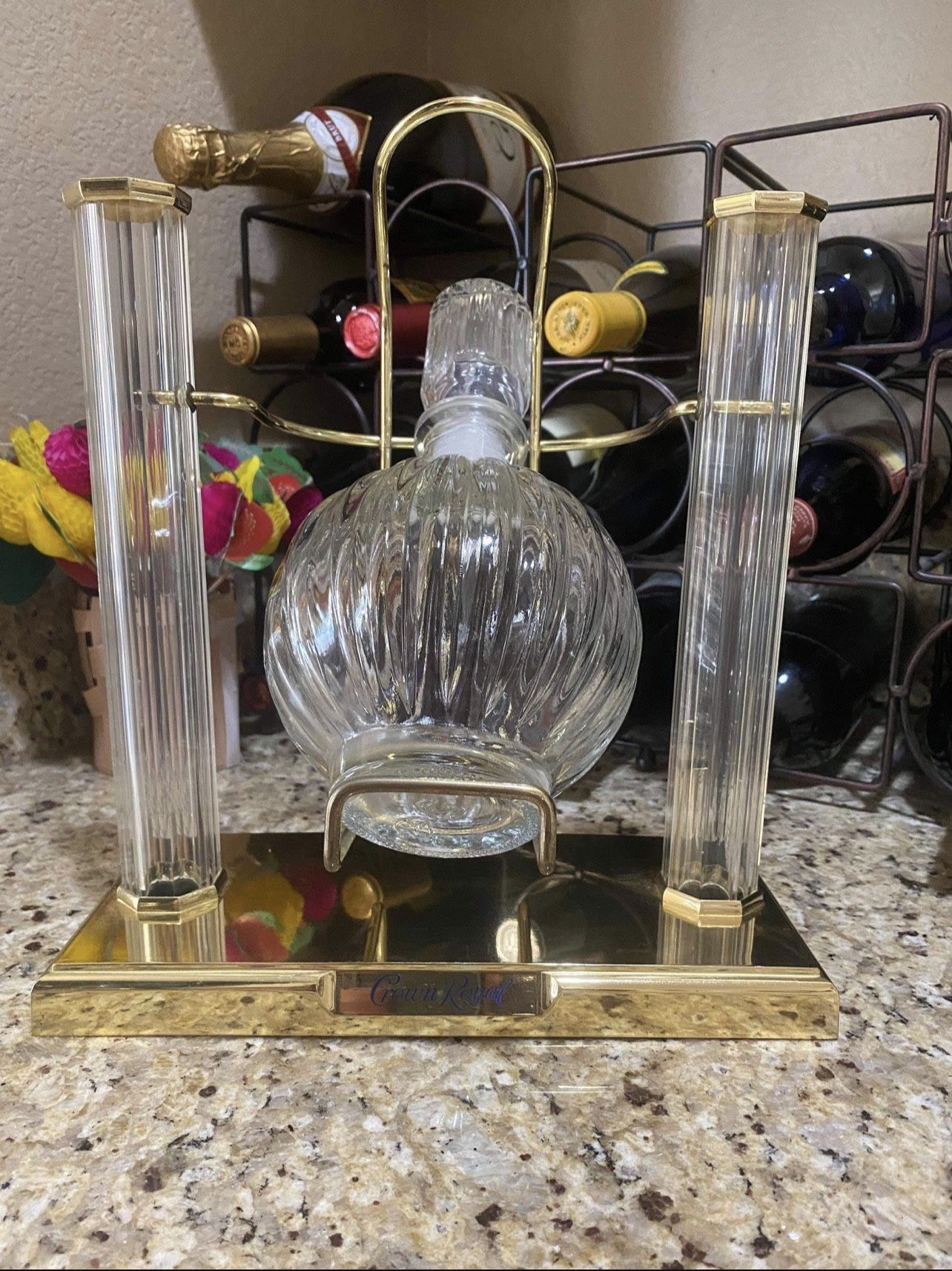 Vintage Liquor Bottle Holder/ Display Swings