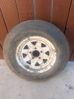 Denman Express ST175/80D13 Trailer Tire on Rim