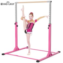 New Adjustable Horizontal Gymnastics Bar Exercise Kip Bar