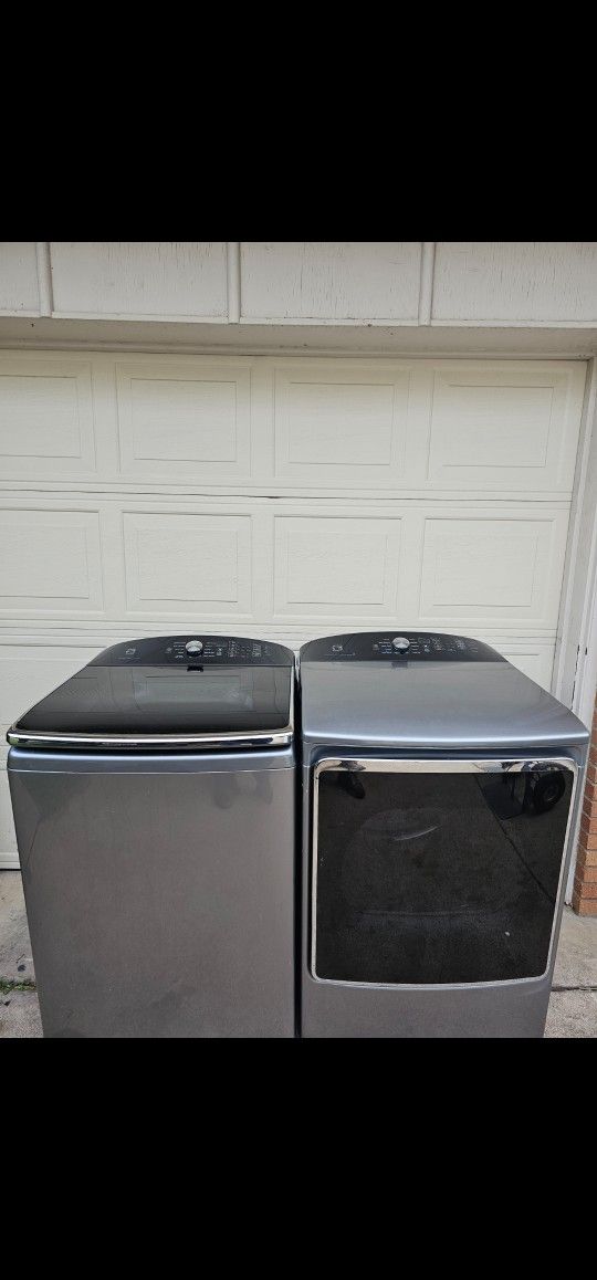 SET WASHER AND DRYER KENMORE STAINLESS STEEL XL CAPACITY 6.2 CU GOOD CONDITION BOTH ELECTRIC LARGE CAPACITY HEAVY DUTY DELIVERY AVAILABLE