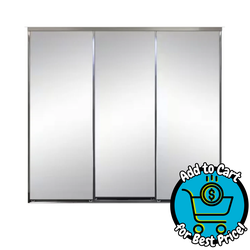 Impact Plus 135" x 80" Frosted Glass Sliding Door *Deal Of The Day*
