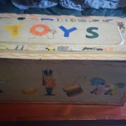Antique Tin Toy Box
