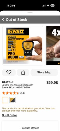 Dewalt speaker