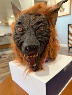 Werewolf mask adult preowned  Halloween