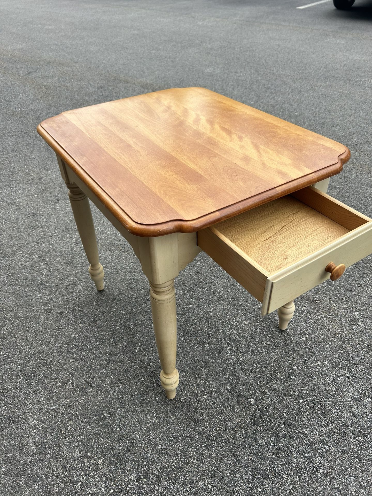 Wooden Side Table With Drawer