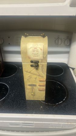 Wine Box Decorative Wooden Bottle Gift Storage Vintage Wine Carrier Metal Handle