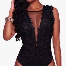 3X$20 Medium Beautiful Elegant Dressy Bodysuit 