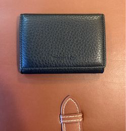 Business Card Tiffany & Co. Black Leather  Wallet