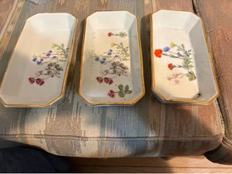 3-Louis Lourioux Le Faune Fire Proof Porcelain Small Casserole Dishes