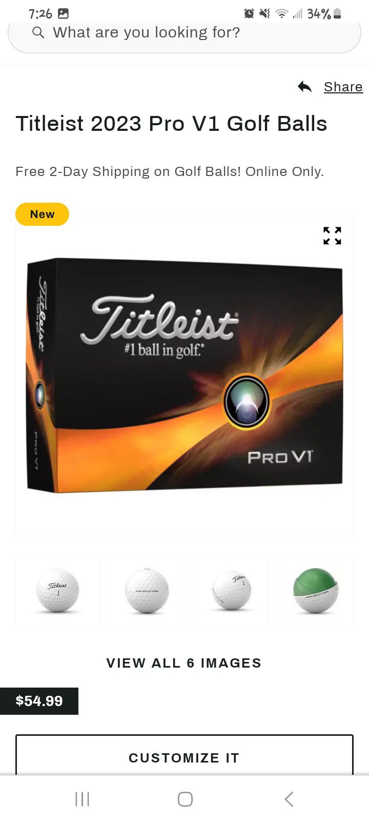 Brand New Titleist Pro V1 Golf Balls 12 Pk 