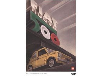 (contact info removed) LEGO Fiat Art Print 3 - Nuova Italia