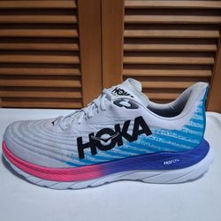 Hoka Mach 5 ~White Scuba Blue~ Men's Running Shoe * Size: 14D