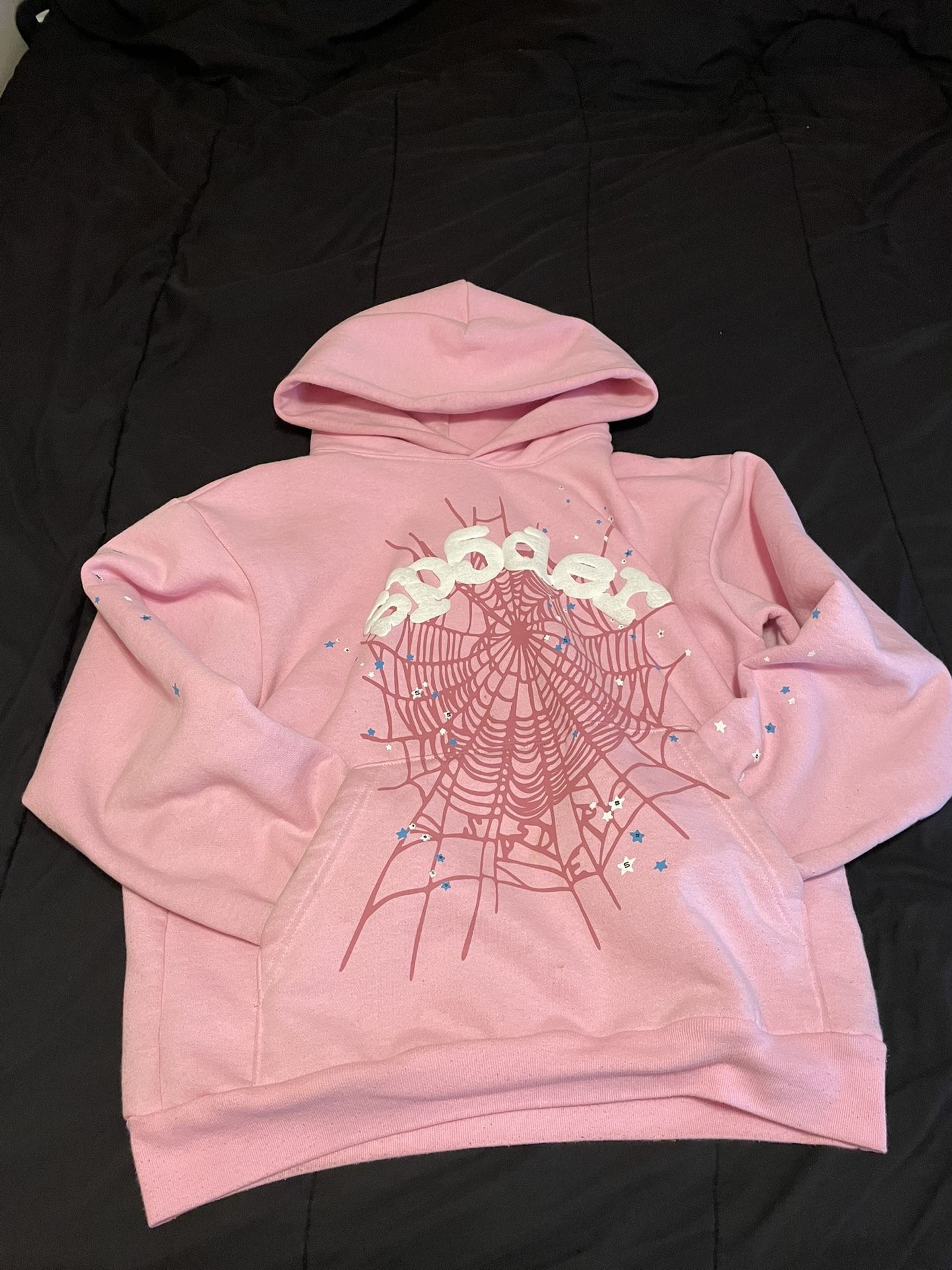 Sp5der Hoodie Pink Small 