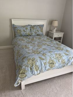 PB teen full size bed and nightstand