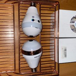 2 WiFi camera light bulbs 
