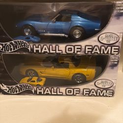 Hot Wheels Hall Of Fame Limited Edition Corvettes  – 1:18 + 1:64 Diecast