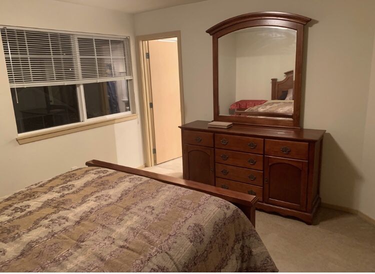 Dresser with mirror