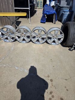 20 inch rims  with one new tire