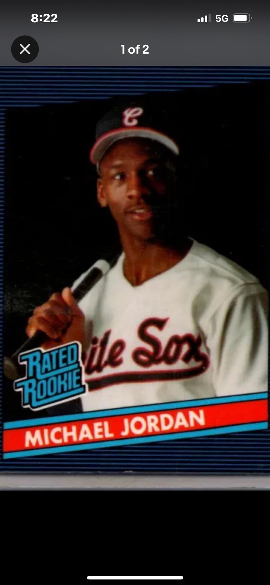 Michael Jordan  Baseball Rookie Card 