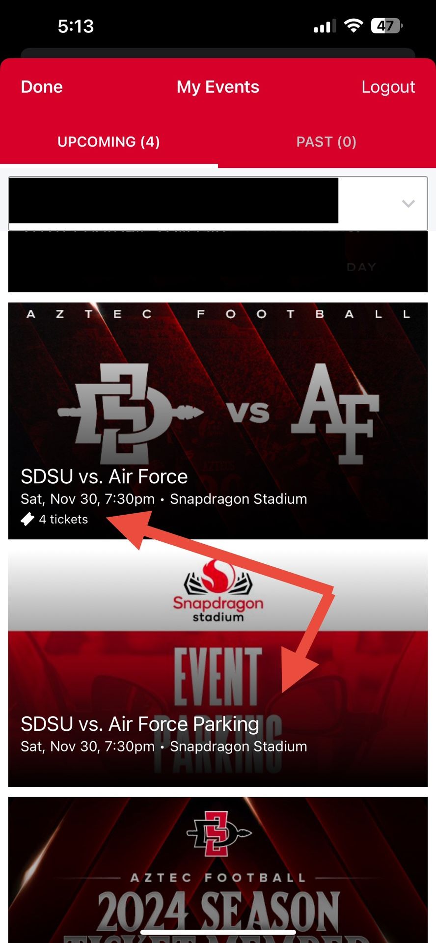 SDSU Game tickets + Parking