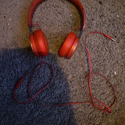Red Beats Headphones 