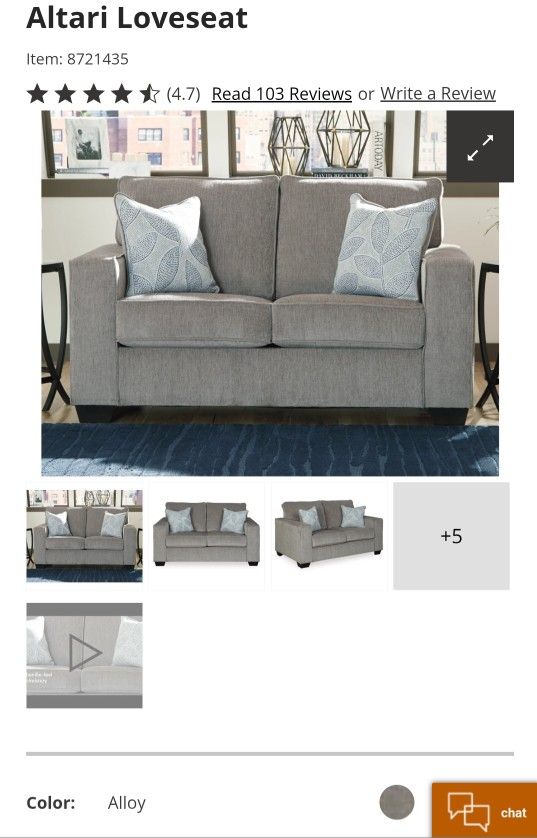 Altari Queen Sofa Sleeper & Loveseat