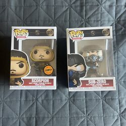 Mortal Kombat (Scorpion & Sub-Zero) Funko Pops