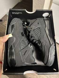 Black Cats Jordan 4 TD