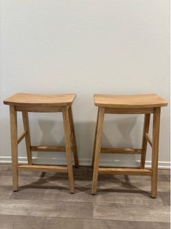 Target- Threshold Modern All Wood Counter Height Barstool