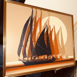 VINTAGE RETRO 70'S-80'S LETTERMAN ART