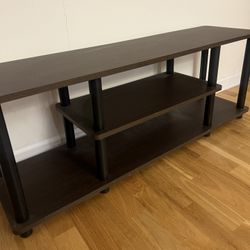 Brown And Black TV Stand 