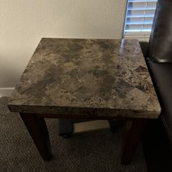 Living Room Granite Coffee Table And End Table Set