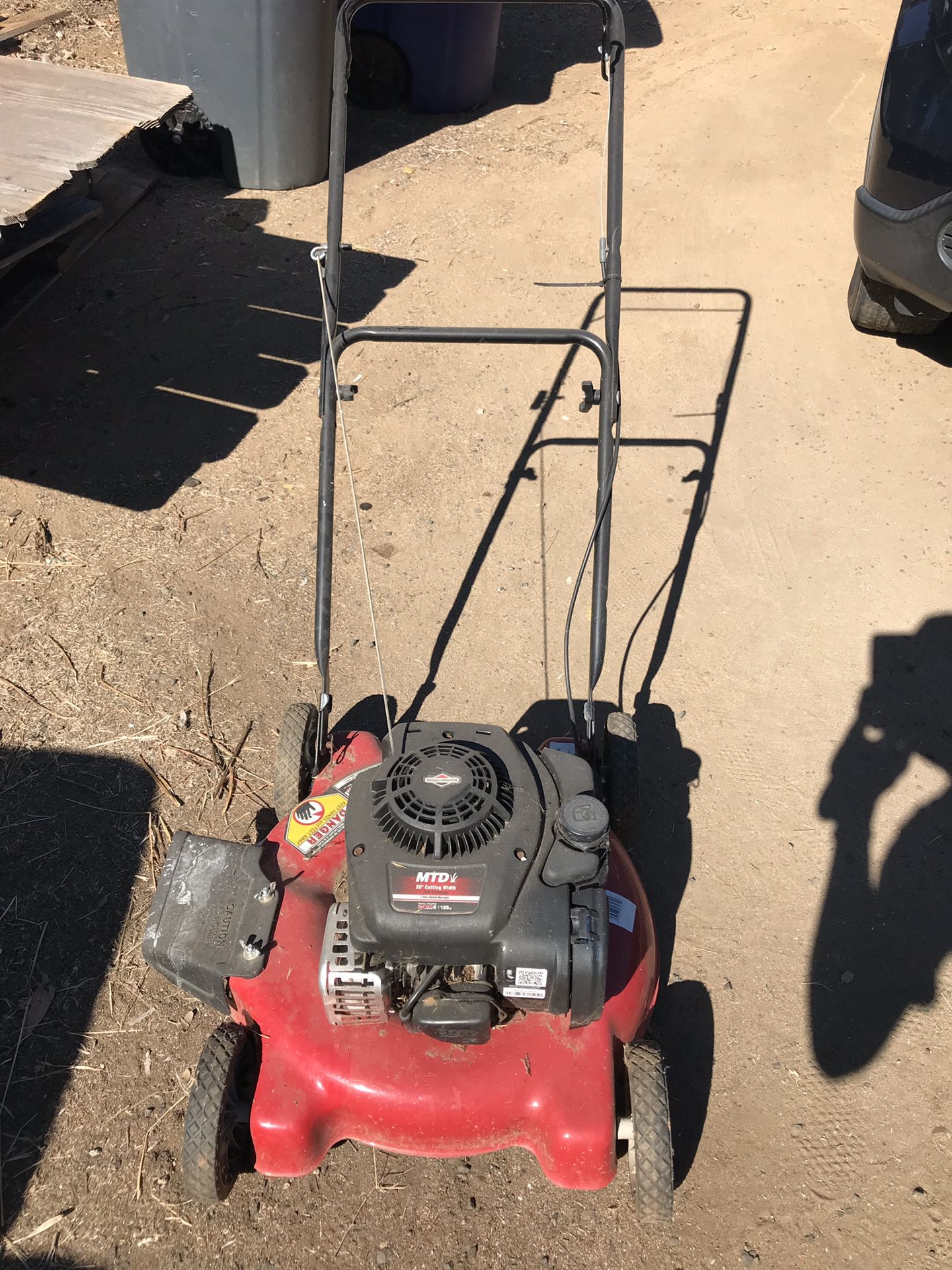 SUPER CHEAP - Red lawn mower by MTD