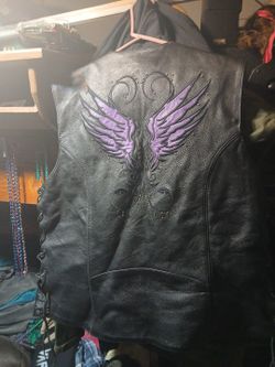 Woman's Leather Vest