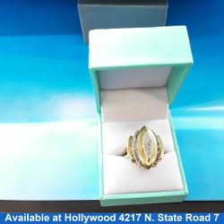 Women's Ring - Yellow Gold 14k (.585) 8.3 grams Size 10