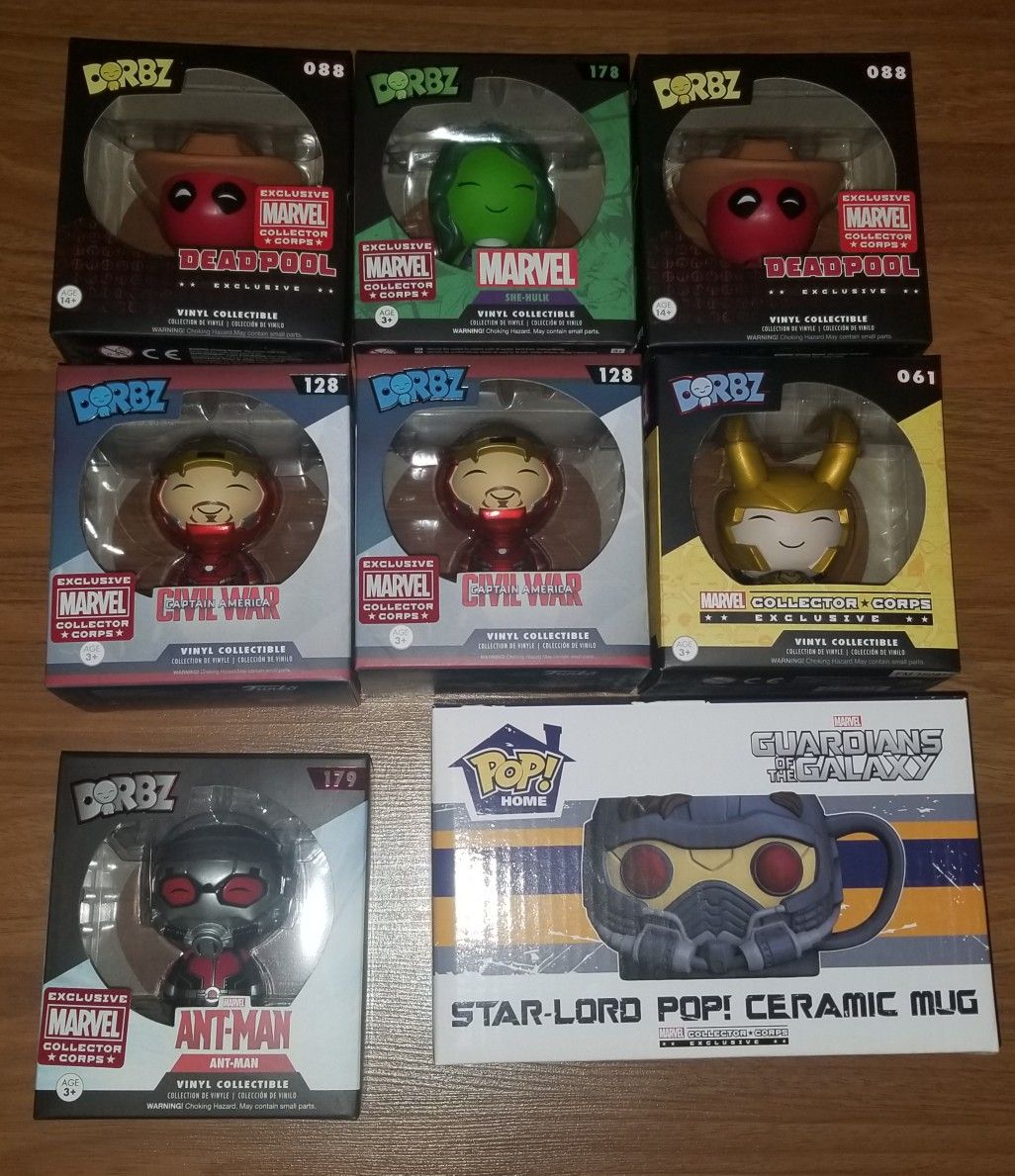 FUNKO POP CIVIL WAR IRON MAN HOT TOPIC CHASE STARLORD CORP