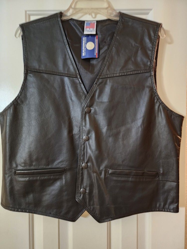 Leather MARINE vest