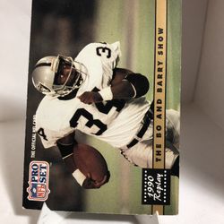 1991 Pro Set Bo Jackson Barry Sanders Card #335