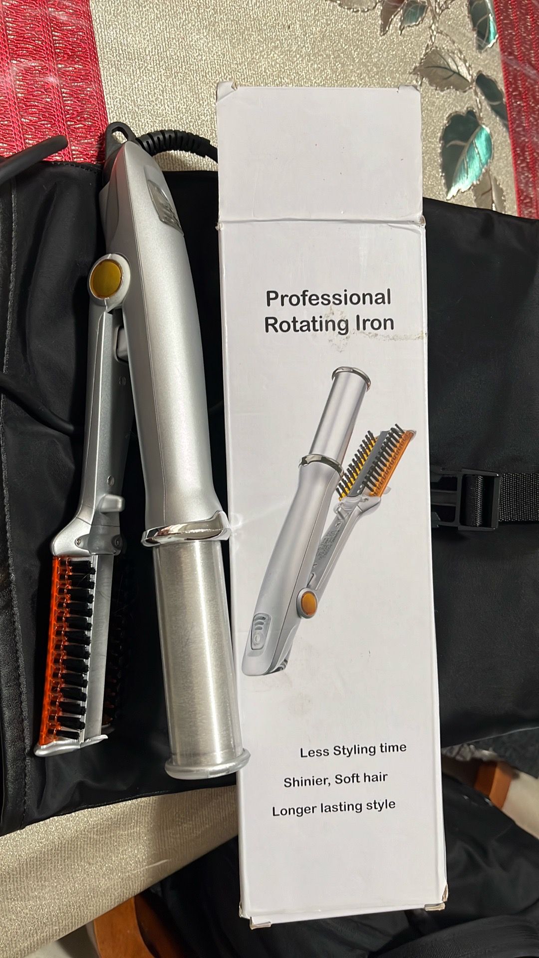 In-Styler rotating iron-brush-hair polisher