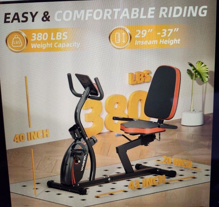 VANSWE RECUMBANT EXERCISE BIKE